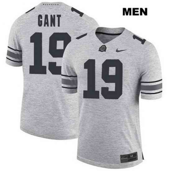 Dallas Gant Stitched Nike Ohio State Buckeyes Authentic Mens  19 Gray College Football Jersey Jersey
